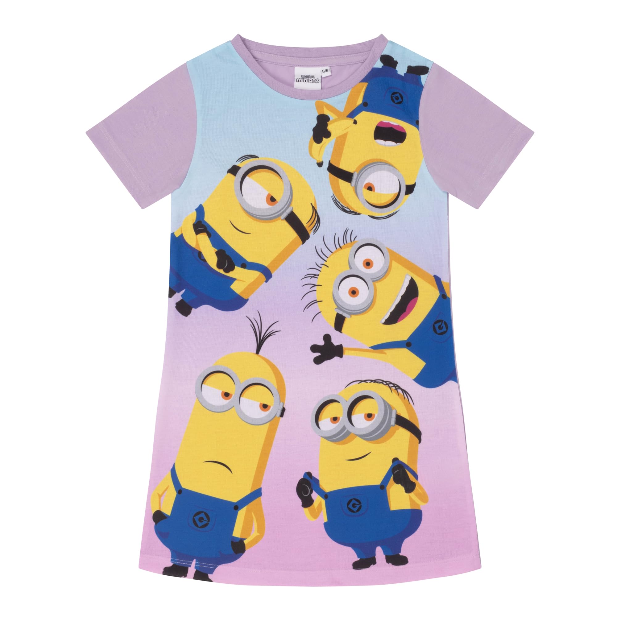 MINIONS/Despicable Me Girls Nightdress Nightie - 3-4 Years 104cm Purple