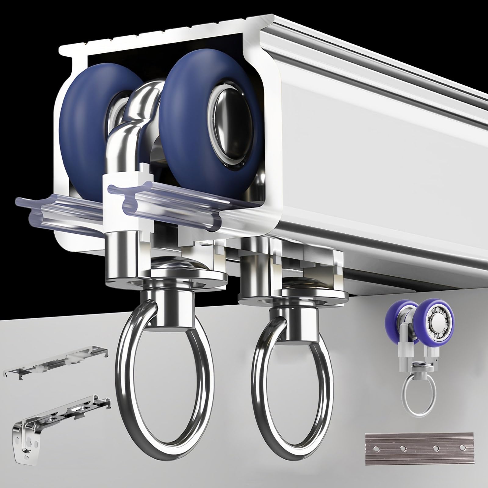 Sistema deslizante de aluminio blanco para solucionar la falta de espacio en casas y hospitales