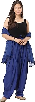 Woman's Plain Cotton SEMI Patiala Salwar with Dupatta|| Free Size || Plain Patiala || SEMI Patiala Pants || Solid Cotton Patiala || Patiyala