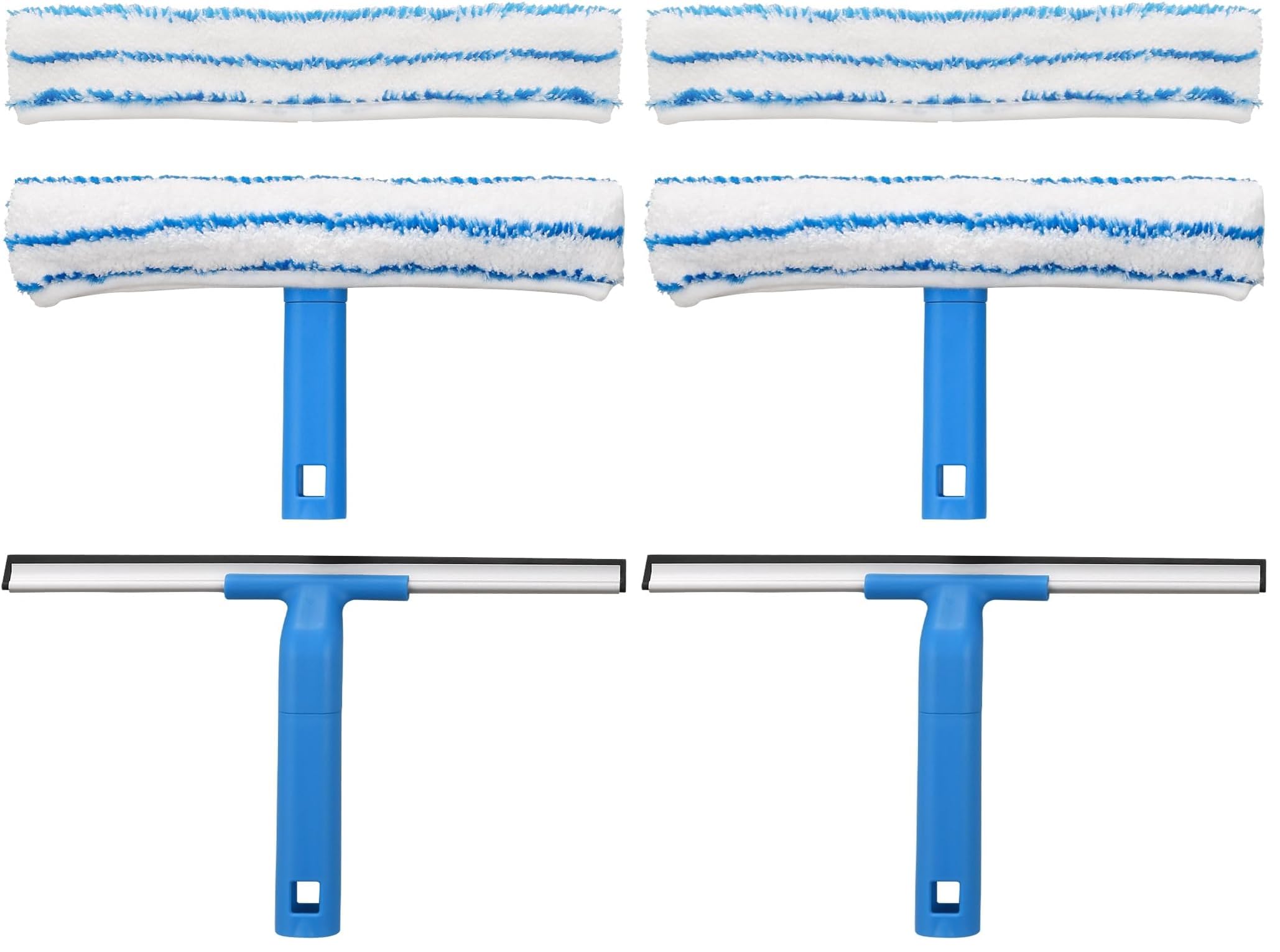 Raclette à vitre Mitclear 30cm avec lave-vitre microfibre pour maison et douche