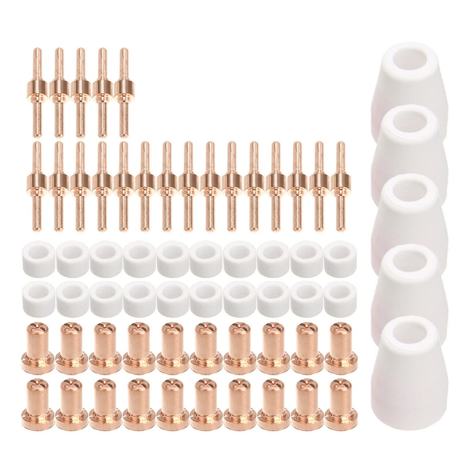 Zgrzewarka Punktowa, 40/65/85pcs L-G-40 PT-31 Materiały eksploatacyjne Cut-40 Cut-50D Pierścienie wirujące elektrody kubki(65pcs)