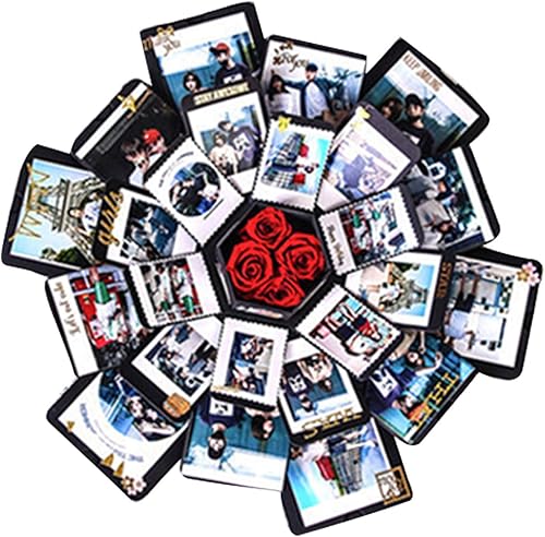 Miniatura 2 de Explosion Box SetCaja de regalo de 185185 pulgadas álbum creativo álbum sorpresa caja de pegatinas para propuestas de matrimonio hacer sorpresas