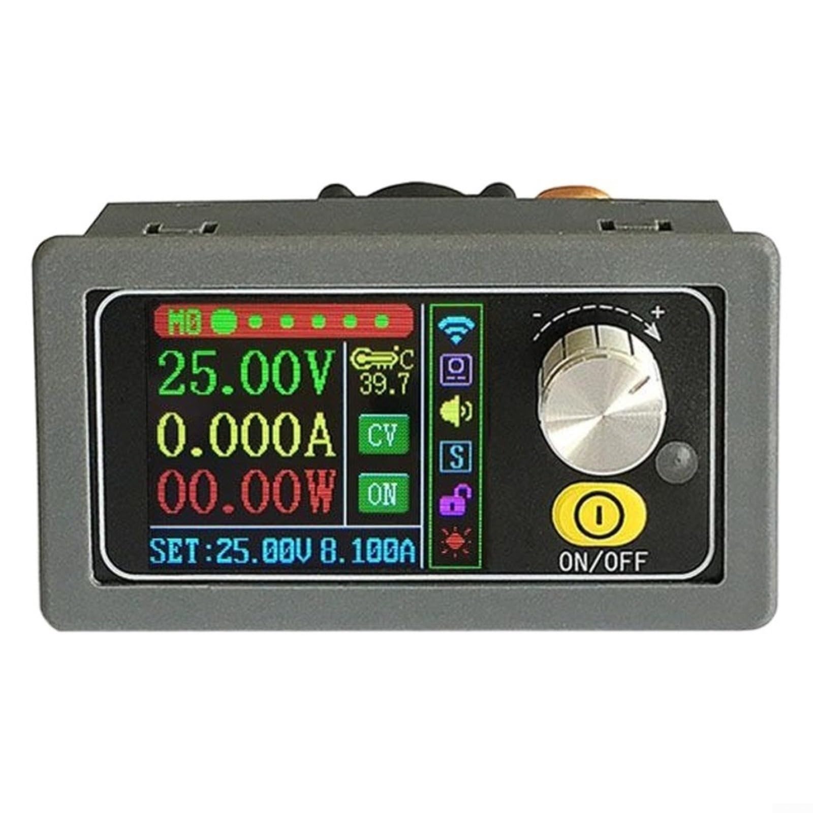 Alimentatore DC regolabile 50V 8A 400W con telecomando WiFi, regolatore di tensione digitale con protezione da sovraccarico e 10 slot di memoria per laboratorio (con WIFI)
