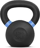 Yes4All SD7M Peso Kettlebell rivestito in polvere, 12 kg, blu - 1