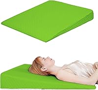 Vista 7 de Almohada de Cuña, Almohadas de Cuña para Cama para Dormir, Ronquidos, Soporte de Espalda, Después de Cirugía, Almohada Triangular de Espuma, Funda