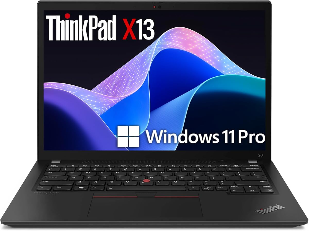 Lenovo ThinkPad X13 Gen 2 13.3" FHD (1920x1080) Laptop, 11th Gen Quad-Core i5-1135G7, 16GB DDR4 RAM, 256GB SSD, HDMI, Windows 11 Pro (Renewed)