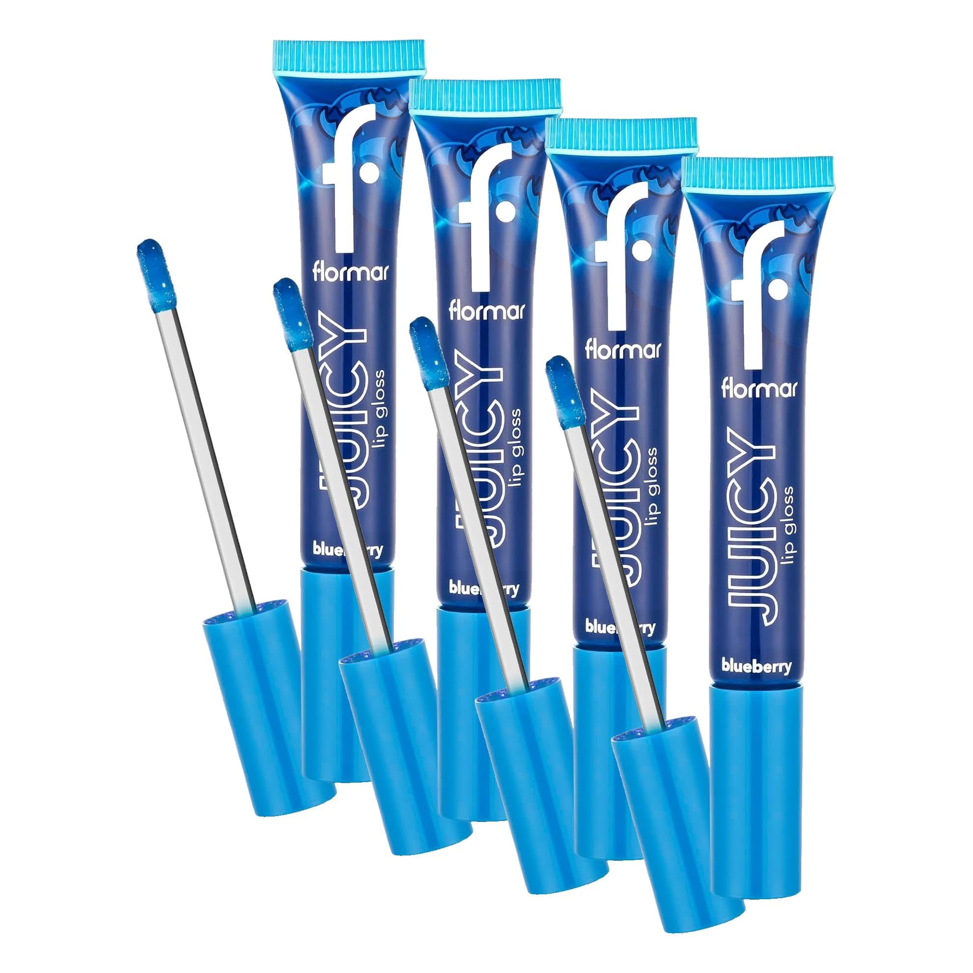 Flormar Juicy Doğal Renk Veren Meyve Aromalı Nemlendirici Dudak Parlatıcısı 004 Blueberry (4 paketi)