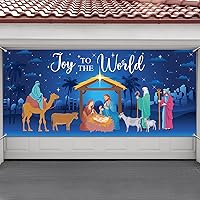 Vista 7 de Buryeah Decoración navideña para puerta de garaje, 6 x 13 pies, pancarta de Navidad para puerta de garaje, telón de fondo grande para cubierta