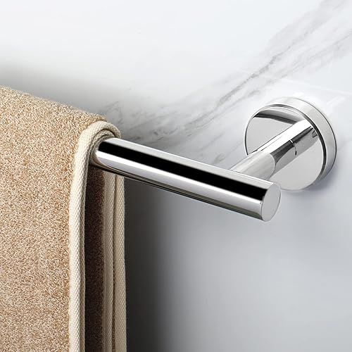 Miniatura 5 de NearMoon Toallero de baño, accesorios de baño, toallero grueso de acero inoxidable para baño, toallero montado en la pared (1 paquete, acabado