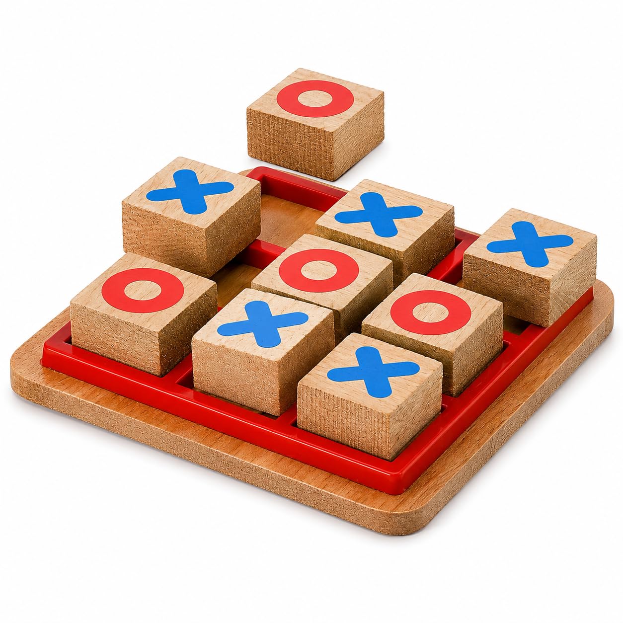 Buy SHOPMEFAST Wooden Tic Tac Toe Game, Mind Challenging Cross