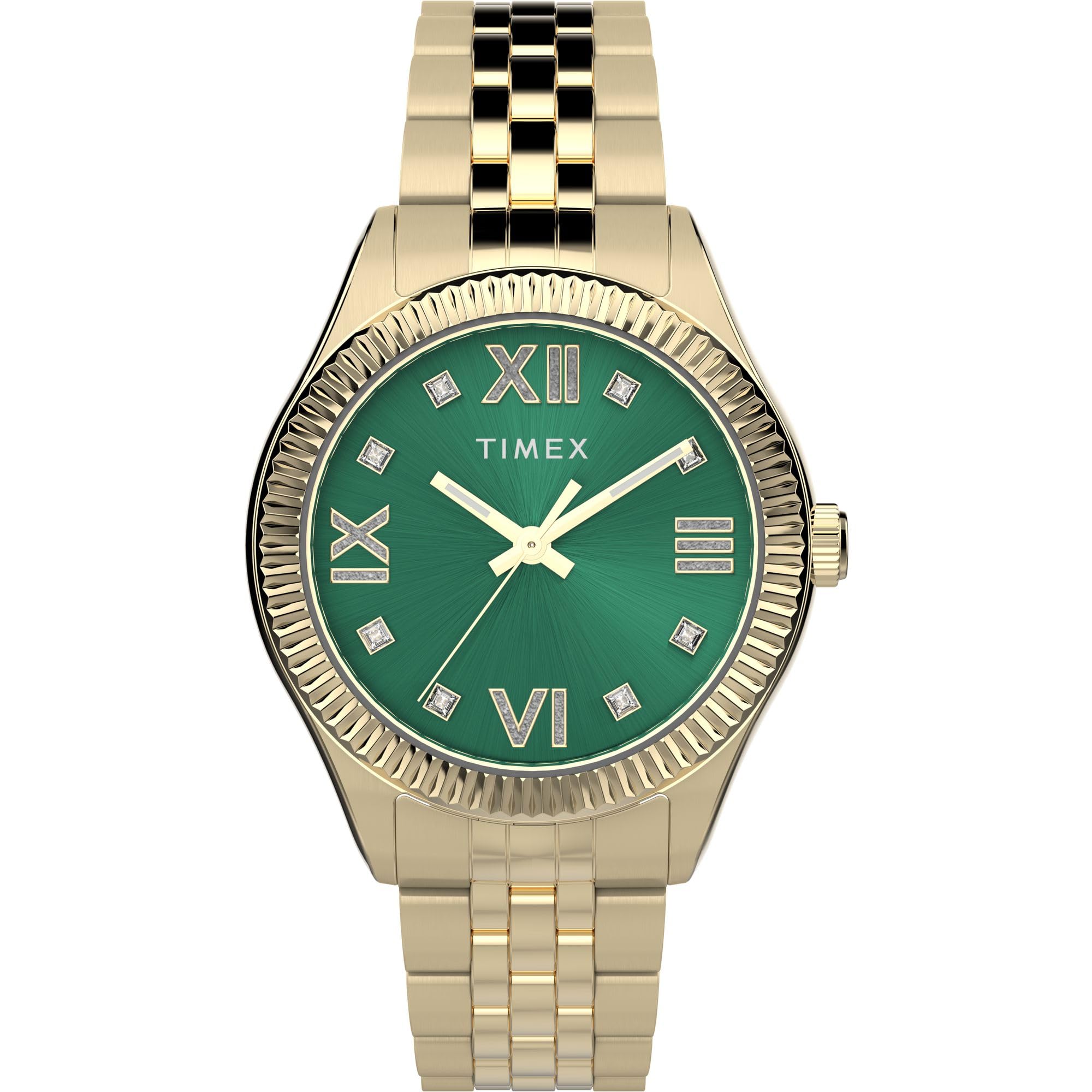 TIMEX Women Green Round Stainless Steel Dial Analog Watch- TW2V45500UJ (B0CPVQGQNZ) Amazon Price History, Amazon Price Tracker