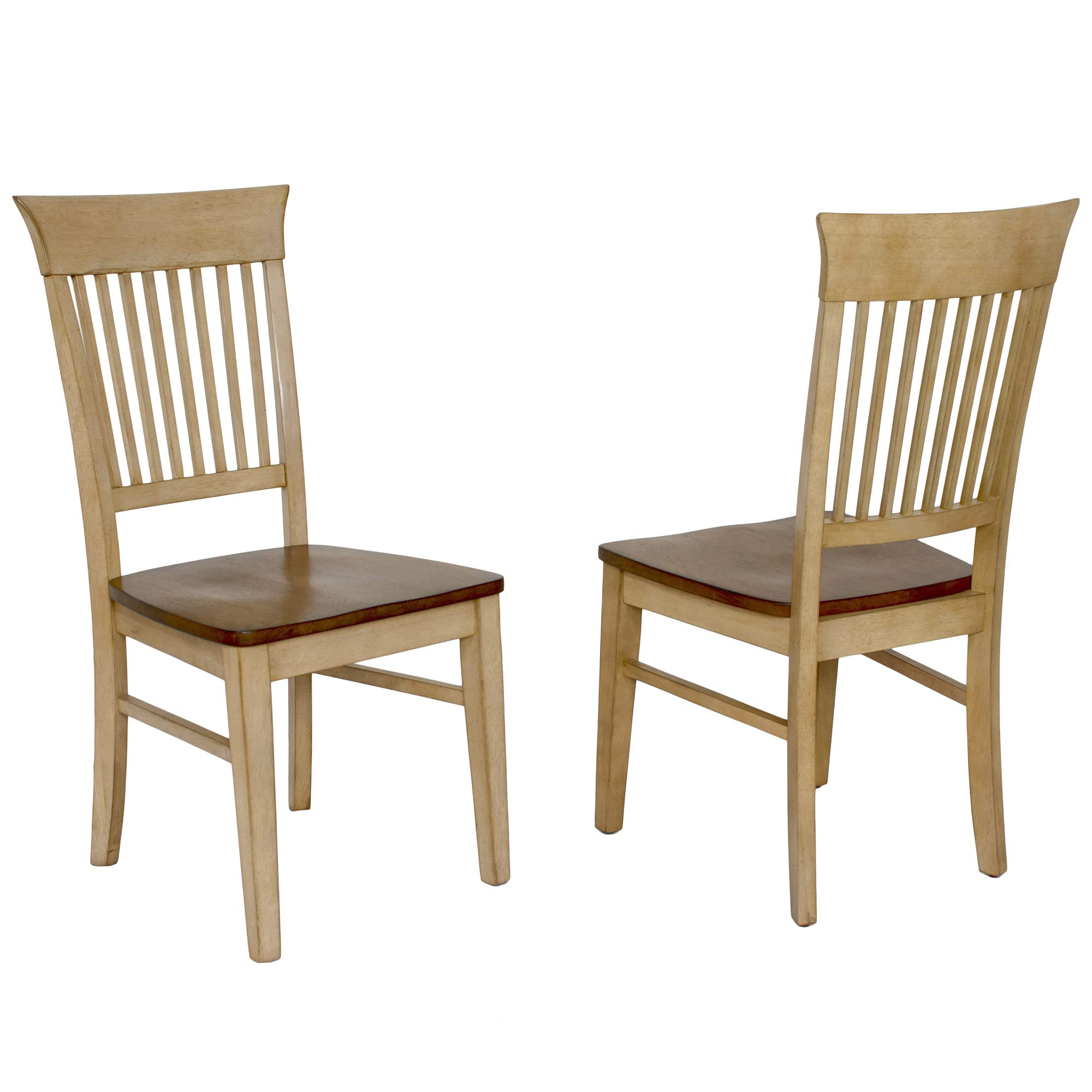 Sunset TradingBrook Fancy Slat Dining Chair, Set of 2