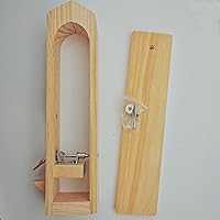 Vista 2 de Poni de costura de cuero, mesa de madera escritorio pony caballo abrazadera para bricolaje cuero