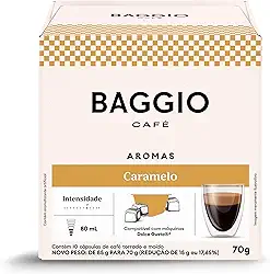 Baggio Café Cápsulas De Café Aroma Caramelo Compatível Com Máquinas Dolce Gusto Contém 10 Cápsulas