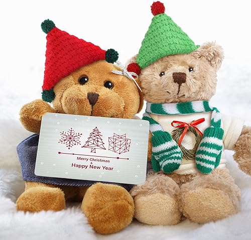 Vista 71 de Geyoga 8 piezas de mini sombreros y bufandas de Papá Noel, accesorios de Navidad, sombrero de gnomo pequeño para manualidades, bricolaje para Blanco