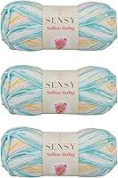 Vista 19 de Sensy Softee Hilo para Bebé, 3.5 oz, 275 yardas, Gauge 3 Light (Almendra)