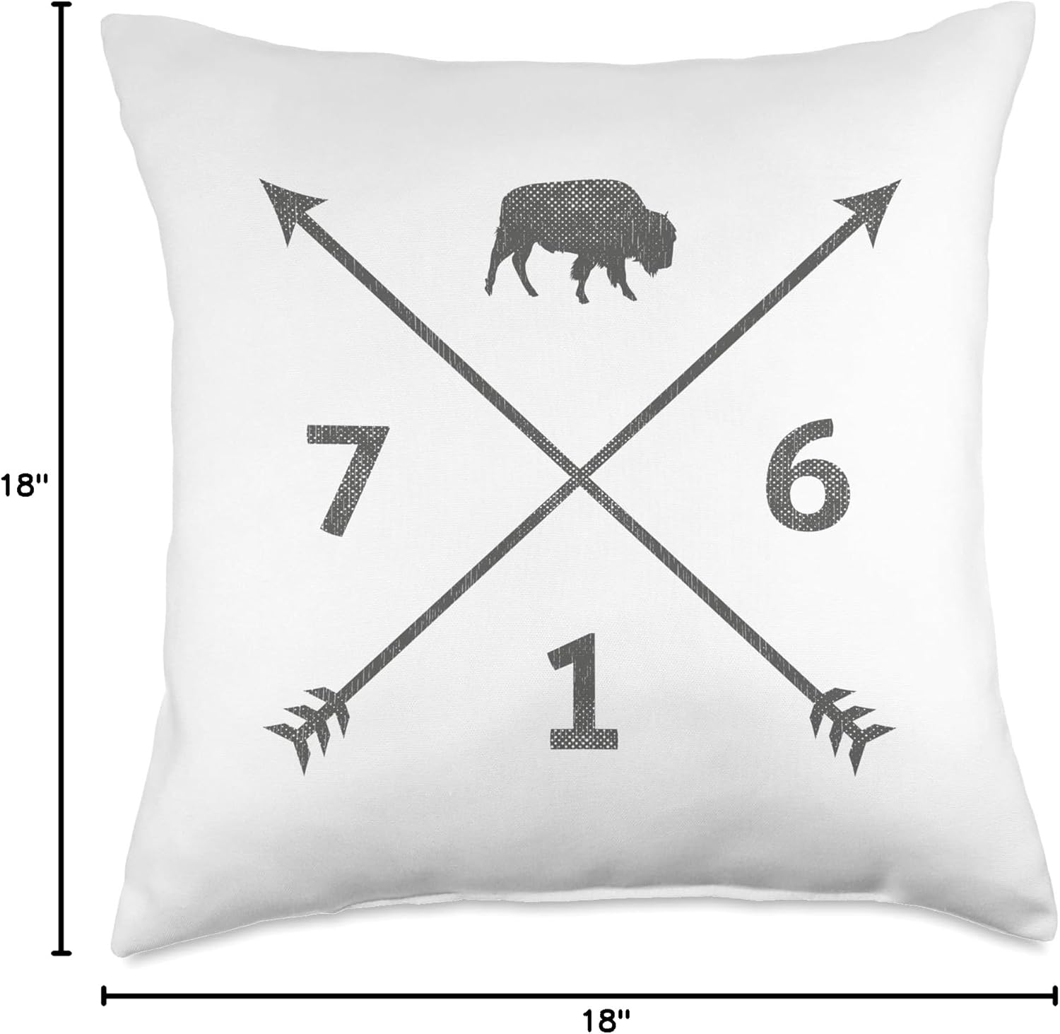 Buffalo New York BFLO WNY Area Code 716 Buffalo Throw Pillow