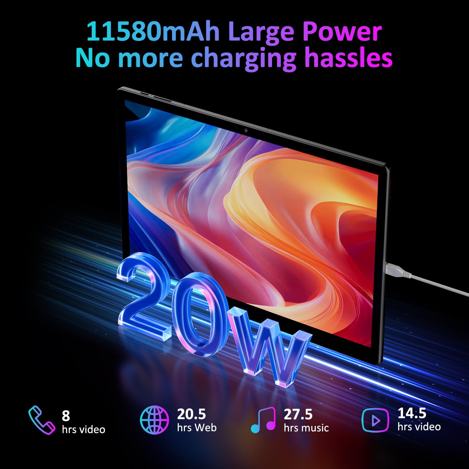 BEYNIVAN Tablet 14 Pollici Android 15 Tablet in Offerta,Octa Core,20W/11580mAh,36GB RAM+256GB ROM,2000 * 1200 incell FHD+,Foto AI 16MP+8MP, TÜV, GPS, Gemini AI,Face ID/GPS/BT 5.0/TÜV/USB-C,Grigio