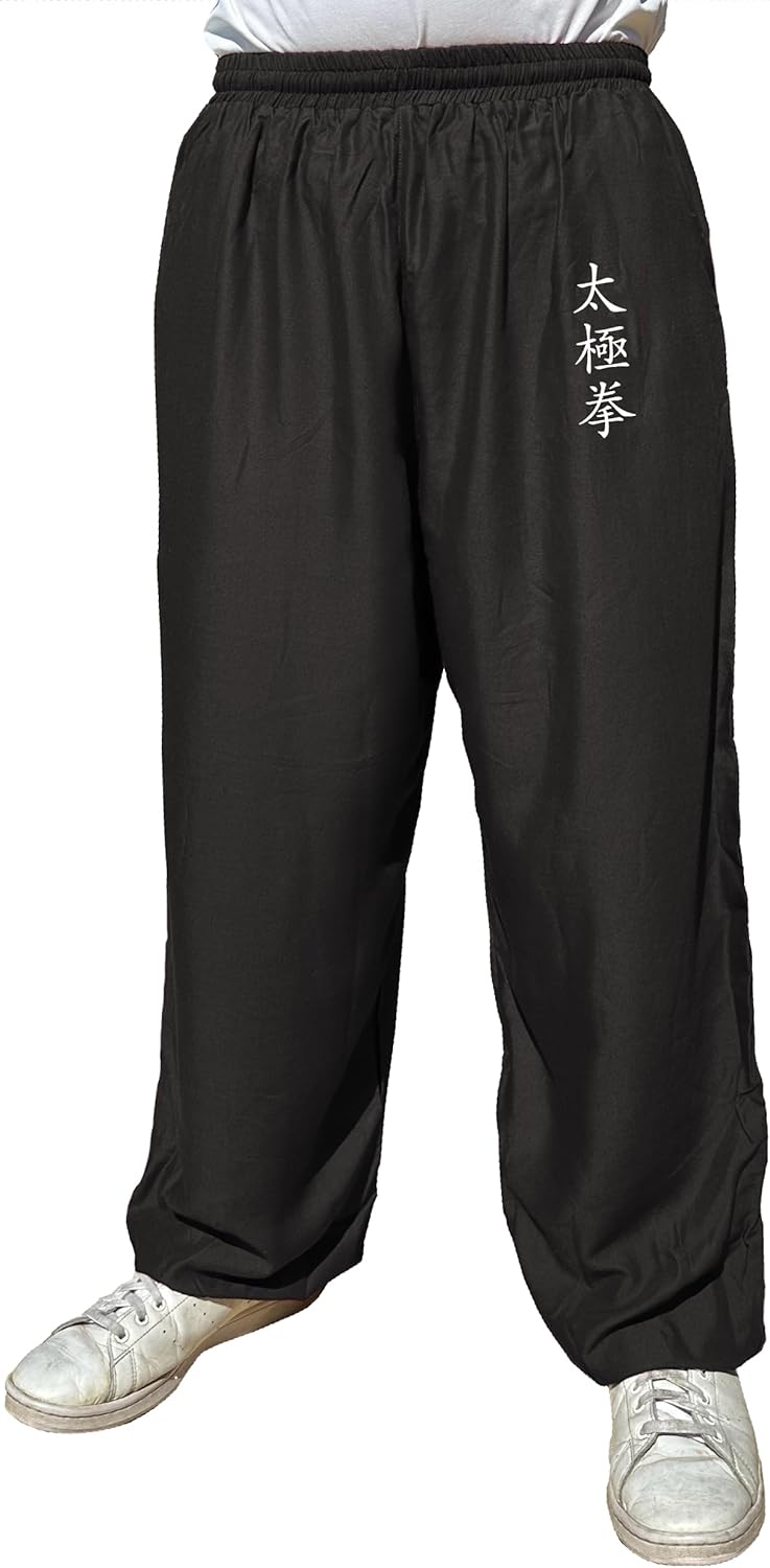 TAO MARTIAL Kung Fu Pants Wing Chun Tai Chi Style with Pockets, Loose Pant Rayon V3 - Image 2