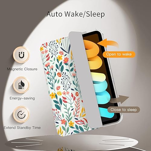 Miniatura 165 de MoKo Funda para iPad mini 7 (A17 Pro) Generation Case 2024, iPad mini 6 2021, funda delgada y ligera de 8.3 pulgadas de carcasa de policarbonato