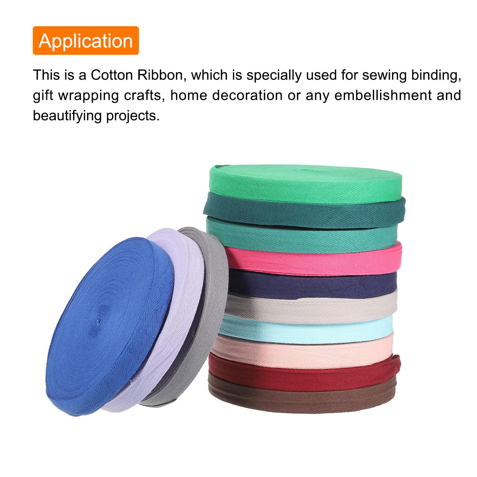 TA-VIGOR Cotton Twill Tape Ribbon 10mm - Image 3