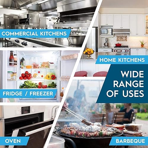 Miniatura 6 de Rhino Aluminum Papel de aluminio resistente, rollo Rhino de 18 x 525 sf, 25 micras de grosor, grado comercial y extra grueso, lo suficientemente