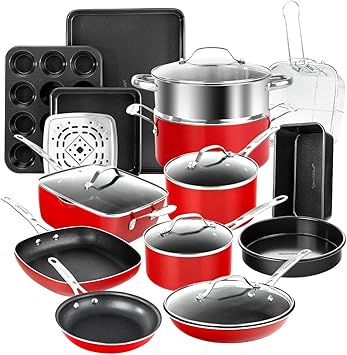 Granitestone Ceraluxe 20 Piece Ceramic Cookware Set - Thumbnail 2