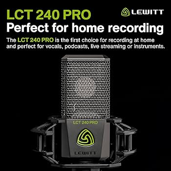 Lewitt LCT 240 PRO Condenser Microphone Shock Mount, Magnetic Pop