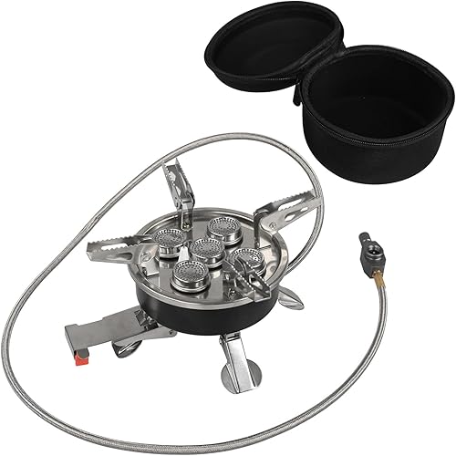 Miniatura 3 de Durability Multipurpose Five Burners Camp Stove Outdoor Backpacking For Cooking And Boiling Water Folded