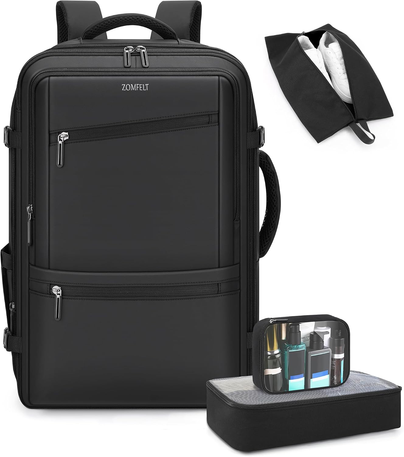ZOMFELT 40l Travel Laptop Backpack for Men 18×14×8 Personal Item Travel Bag