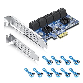 PCI & PCI-Express Card　USB3.0X4　10個セット Amazon.com: 10-Port PCIe SATA 3.0 Expansion Card, x1 Lane