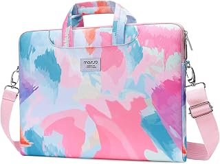 MOSISO Laptop Bag for Women, 15 inch Computer Bag Compatible with MacBook, HP, Dell, Lenovo, Asus, Notebook, 15.6 inch Laptop Shoulder Bag Carrying Messenger Sleeve with Strap, Graffiti Art