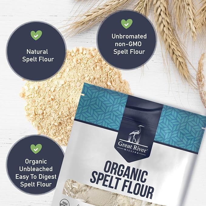 Harina de Espelta Orgánica Great River Milling - 2 lb miniatura 4