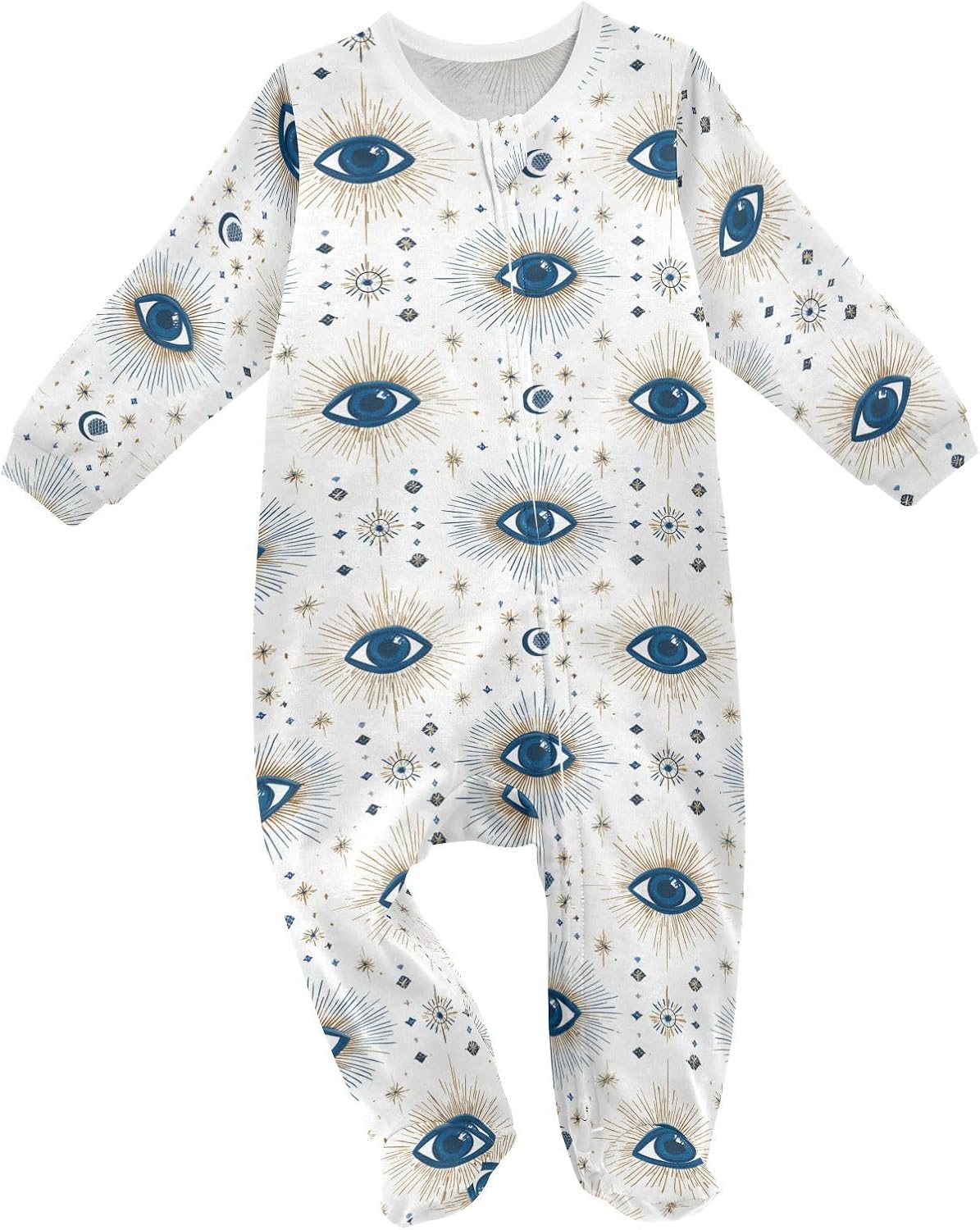 Dussdil Baby One-Piece Footies Newborn Rompers Pajamas Cotton Footed Pjs for Sleep Play Boys Girls