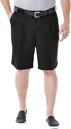 Haggar Men's Cool 18 Pleat Front Expandable Waist Short