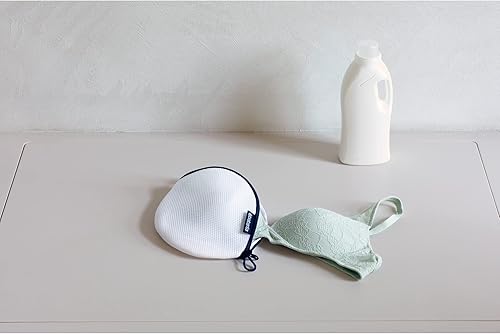 Miniatura 6 de Brabantia Calcetines de lavandería con cremallera de mallabolsa de accesorios (blanco) para lavadora delicadas, medias, bolsas de viaje