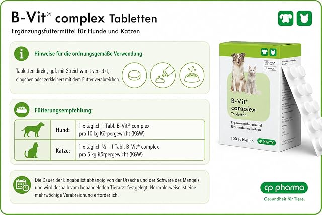 Foto 2 de 2 de CP B-Vit Complex TBL.Complemento.-Futterm.f.Hu.u.Ka
