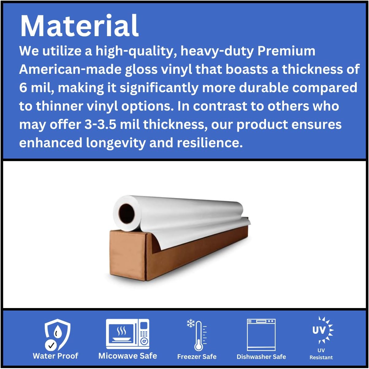 125 avgrafx 3x2 Rectangle Custom Personalized Stickers Labels: Vinyl Waterproof, Dishwasher Safe Made in USA - Logo, Text, Image for Car Sticker Printer, Small Business Packaging Supplies