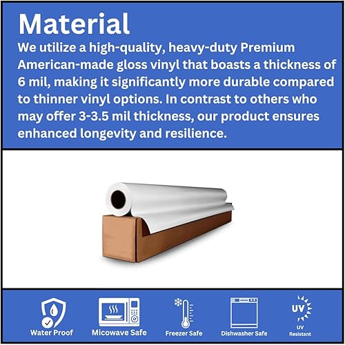 Miniatura 3 de avgrafx 1.5 Inches Custom Sticker Personalized Labels Waterproof Dishwasher Safe Made USA, Custom Labels Business or Image Personalize Your Business