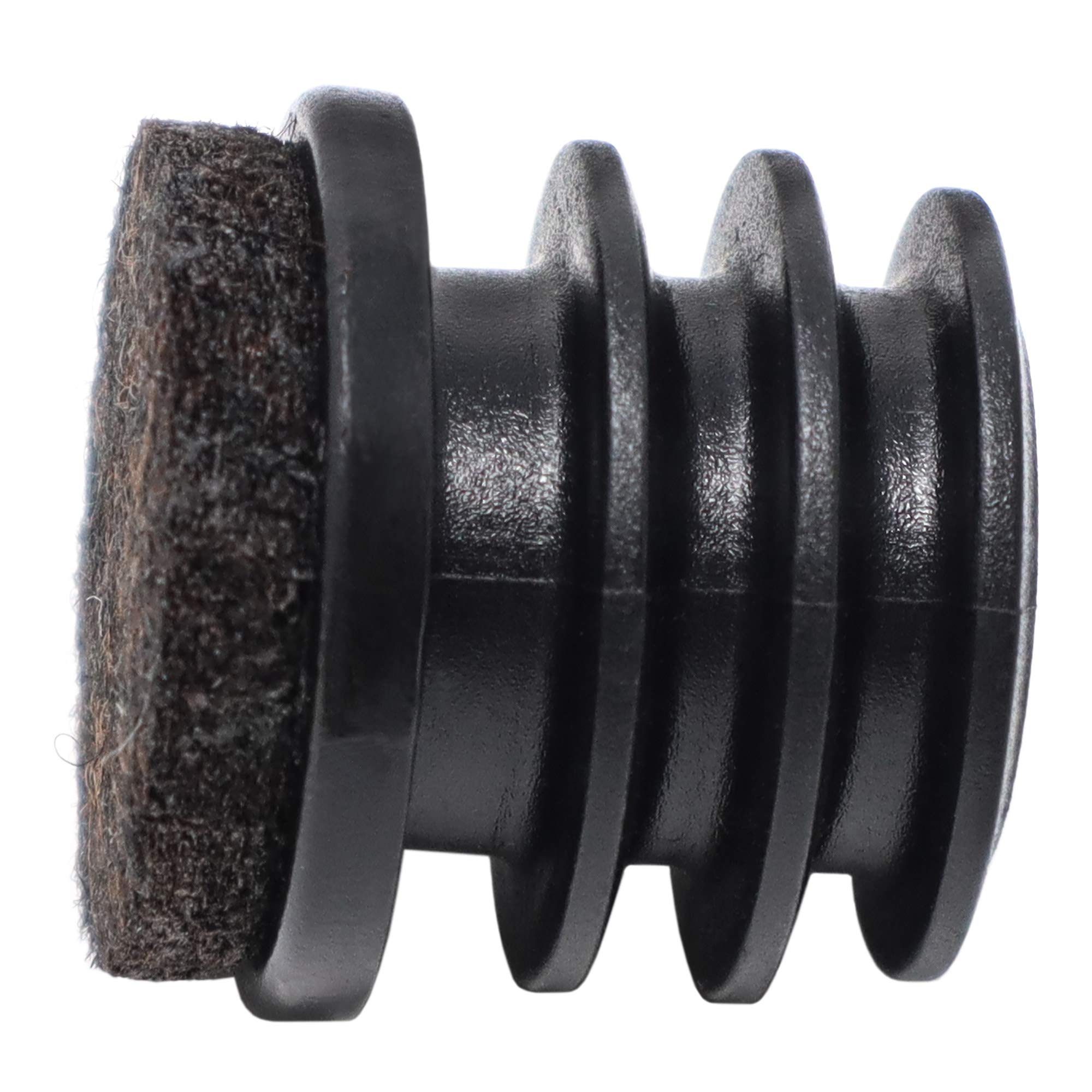 Adsamm® / 100 x Felt glides for tubes / black / diameter 21