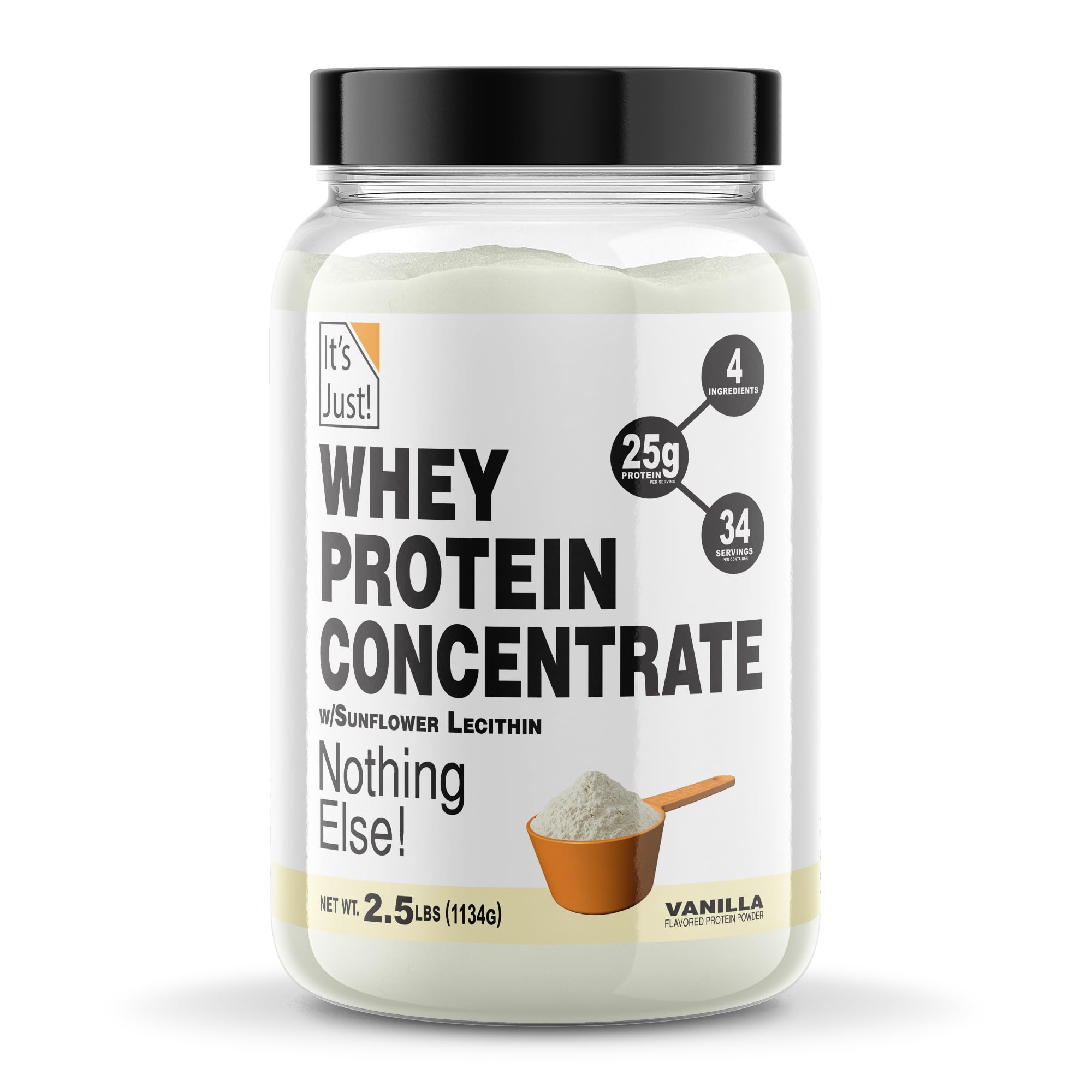 It's Just - Grass-Fed Whey Protein Concentrate, 5lb, Unflavored — Amazon image 5