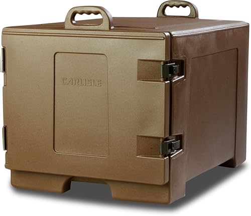 Miniatura 30 de Transportadora de bandeja de alimentos Carlisle Cateraide, con aislamiento, con carga frontal, con capacidad para 5 bandejas, Marrón, 1