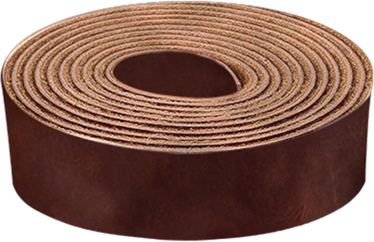 ELW 9-10 oz (3.6-4mm) Latigo Leather Belt Grade Straps & Strips | Size: 3"x84" (7.6x213cm) | Cognac | Full Grain Cowhide, Heavy Duty Holsters, Sheathes, Harness, Saddle, Guitar Straps, DIY Crafts