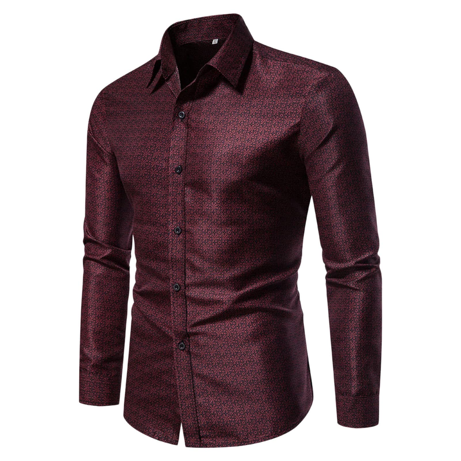 Genérico Camisas Manga Larga Hombre Trabajo Camisas Hombre Manga Larga Verano Casual Camisa de Hombre Manga Larga Oxford Casual