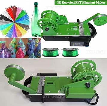 3D Printer Filament Maker Machine, Desktop Extruder for DIY Projects, Digital Temperature Control, Recycles PET Bottles, Compact Design for Home Use