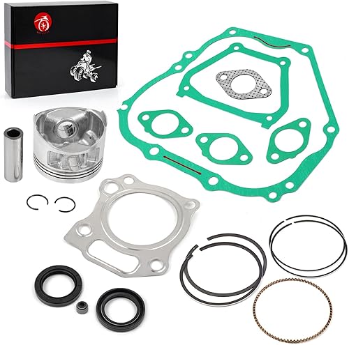 Kit de extremo superior del motor Oversize 0.010 in pistón y junta de anillo sello para carrito de golf YAMAHA G11 G16 G20 1996-2002 JN6-11635-00