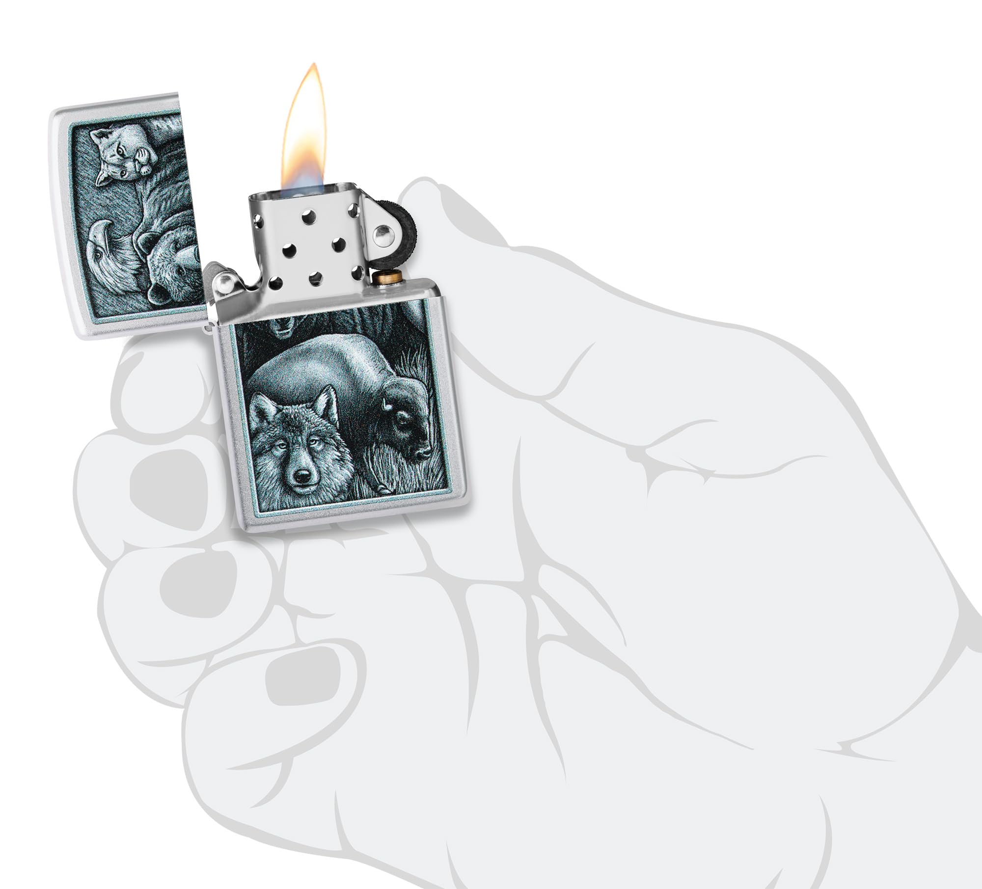 Zippo Sturmfeuerzeug - Fierce Animals – Bild 5