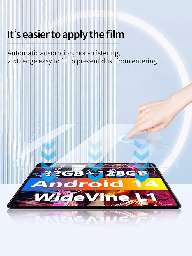 Protector de Pantalla para DEERTiME E9 Tablet 10" HD 2 Pack miniatura 6