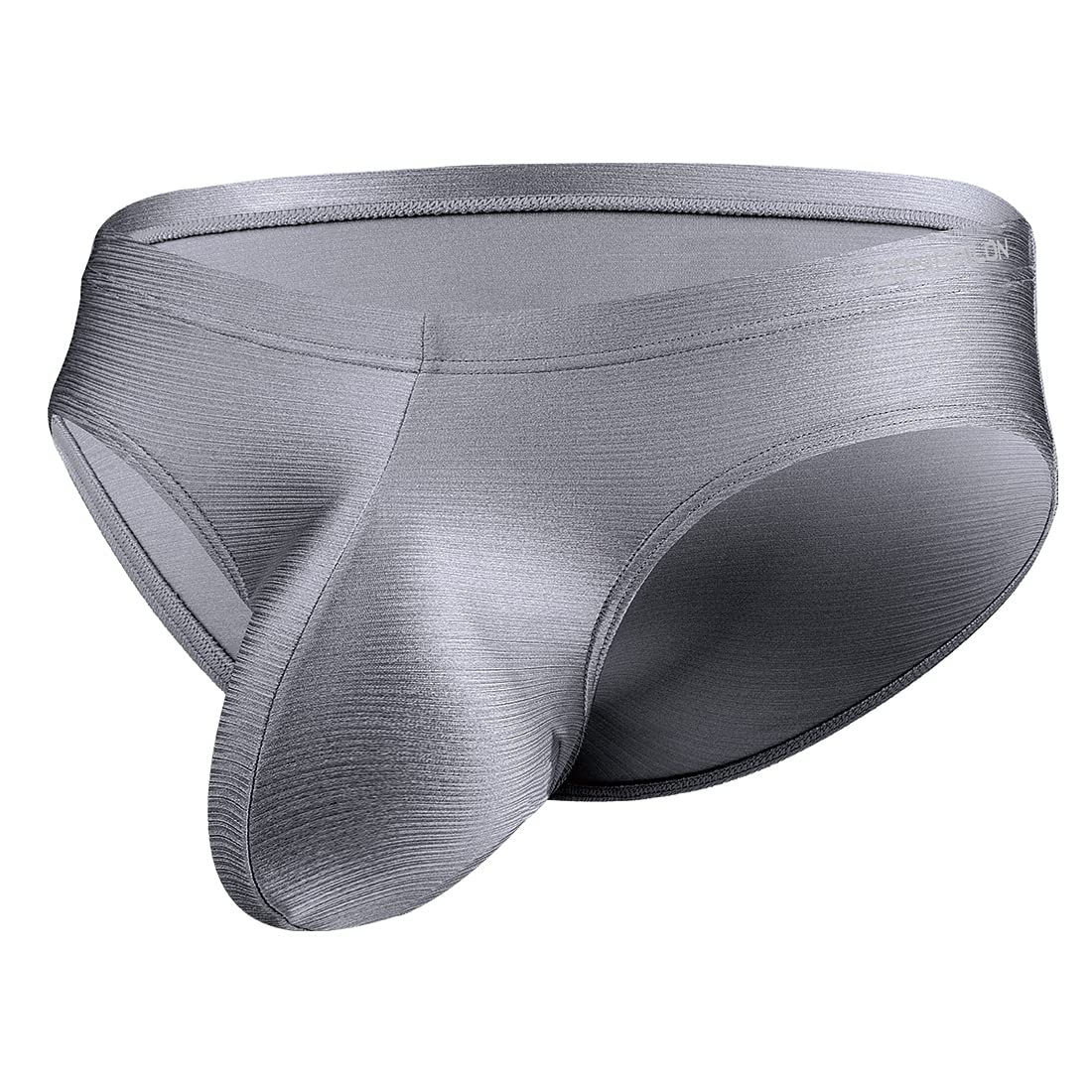 Slip sexy da uomo, slip in nylon, slip da uomo, slip da uomo, in poliammide, Grigio-rosso-verde (confezione da 3), M