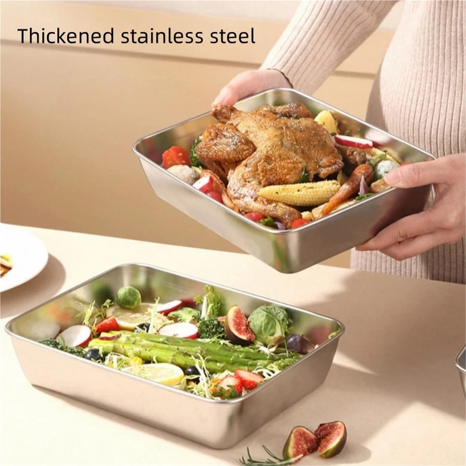 Contenedor de conservación alimentos frescos acero inoxidable 6 piezas Para Cocina